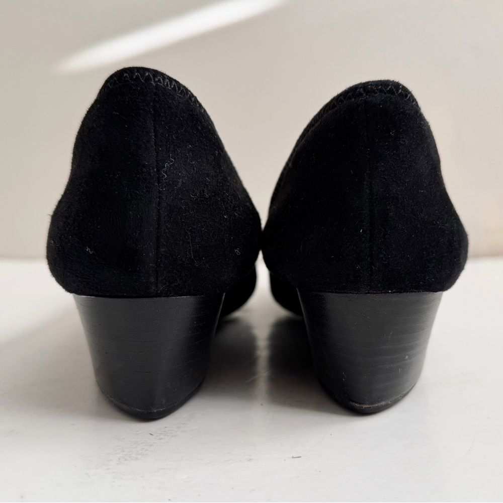Cole Haan Sadie Wedge Pumps Black Suede Size 7 1/2 - Picture 7 of 12